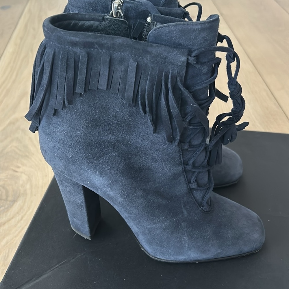 Giuseppe Zanotti suede boot with fringe